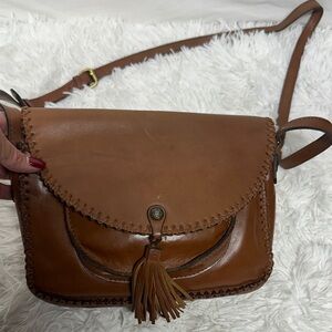 Brown Leather Crossbody Bag
